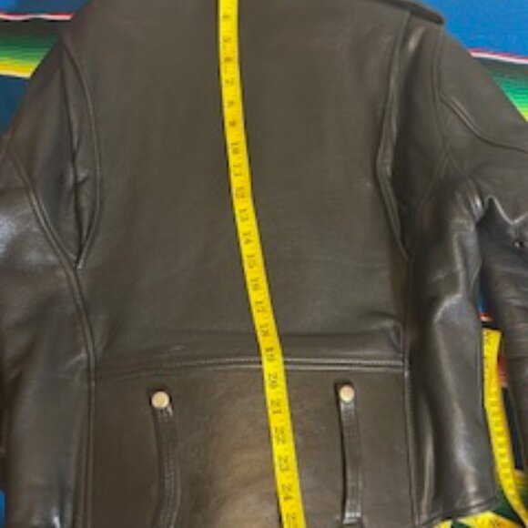 Rare 1970s Harley Davidson Leather Jacket with Spleen Guard/Belt SZ. 40 - Picture 8 of 16